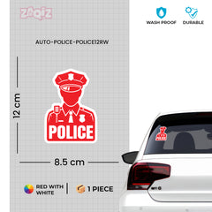 Police Officer on Board Vehicle Sticker