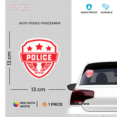 Elegant Police Officer Emblem Sticker
