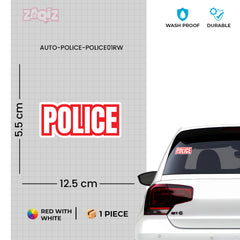Bold Police Emblem Decal for Cars