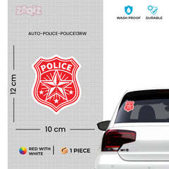 High-Quality Police Badge Decal for Cars