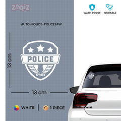 Elegant Police Officer Emblem Sticker