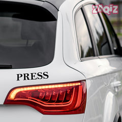 Zaqiz Press Media Sticker Media Crew Access Sticker