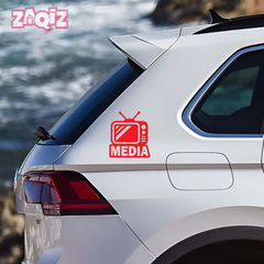 Zaqiz Press Media Sticker High-Visibility Press Pass