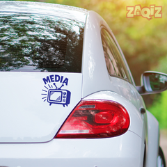 Zaqiz Press Media Sticker Breaking News Car Sticker