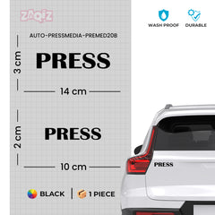 Zaqiz Press Media Sticker All-Area Access Sticker