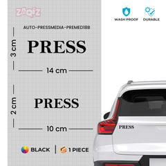 Zaqiz Press Media Sticker Media Crew Access Sticker