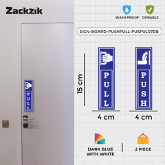 Zackzik Pull and Push Stickers for simple door guidance