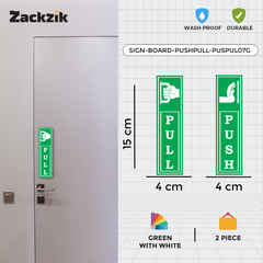 Zackzik Pull and Push Stickers for simple door guidance