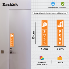 Zackzik Pull and Push Stickers for simple door guidance