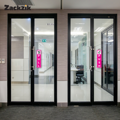 Zackzik Pull and Push Stickers for glass and wooden doors