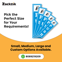 Zackzik Pull and Push Stickers for clear door signs