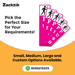 Zackzik Pull and Push Stickers for home and business use