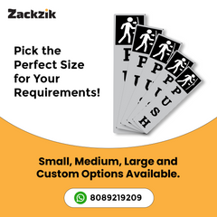 Zackzik Pull and Push Stickers for home and business use