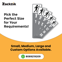 Zackzik Pull and Push Stickers for home and business use