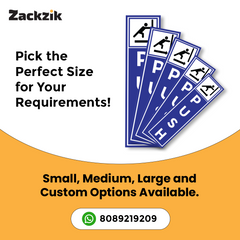 Zackzik Pull and Push Stickers for shops and offices