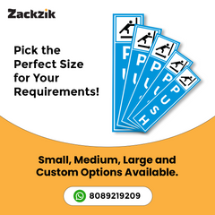 Zackzik Pull and Push Stickers for glass and wooden doors