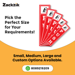 Zackzik Pull and Push Stickers for clear door signs