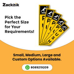 Zackzik Pull and Push Stickers for shops and offices