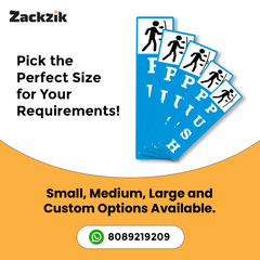 Zackzik Pull and Push Stickers for home and business use
