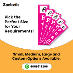 Zackzik Pull and Push Stickers for clear door signs