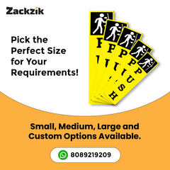 Zackzik Pull and Push Stickers for home and business use