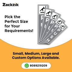 Zackzik Pull and Push Stickers for easy entry and exit