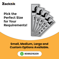 Zackzik Pull and Push Stickers for simple door guidance