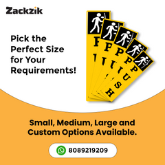 Zackzik Pull and Push Stickers for home and business use