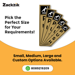 Zackzik Pull and Push Stickers for shops and offices