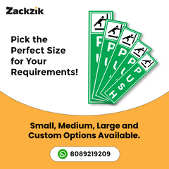Zackzik Pull and Push Stickers for shops and offices