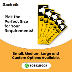 Zackzik Pull and Push Stickers for easy entry and exit