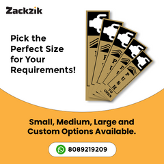 Zackzik Pull and Push Stickers for easy entry and exit