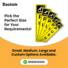 Zackzik Pull and Push Stickers for shops and offices