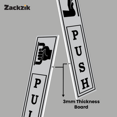 Zackzik Pull and Push Stickers for simple door guidance