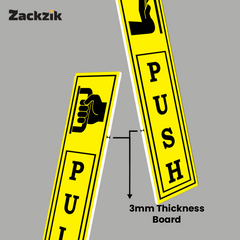 Zackzik Pull and Push Stickers for simple door guidance
