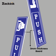 Zackzik Pull and Push Stickers for simple door guidance