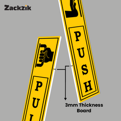 Zackzik Pull and Push Stickers for simple door guidance