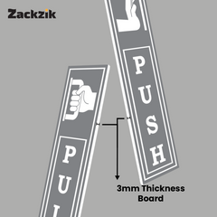 Zackzik Pull and Push Stickers for simple door guidance