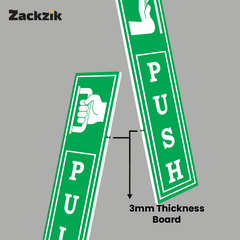 Zackzik Pull and Push Stickers for simple door guidance