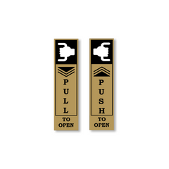 Zackzik Pull and Push Stickers for easy entry and exit