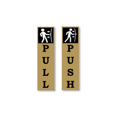 Zackzik Pull and Push Stickers for home and business use