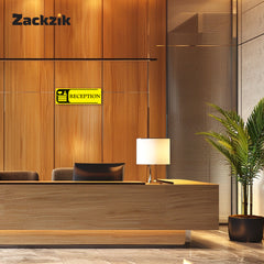 Zaqiz Reception Sticker – Self-Adhesive Door & Wall Signage for Easy Identification
