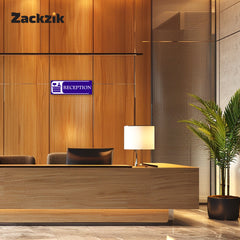 Zaqiz Reception Sticker – Self-Adhesive Door & Wall Signage for Easy Identification