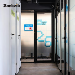 Zaqiz Restricted Area Sticker – Bold Warning Sign for Offices, Factories & Warehouses