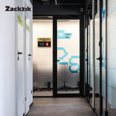 Zaqiz Restricted Area Sticker – Bold Warning Sign for Offices, Factories & Warehouses