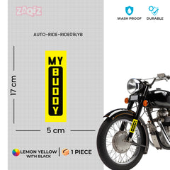 My Buddy, My Ride, My Forever Companion bumper sticker