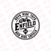 Stylish Royal Enfield Bike Emblem Decal