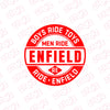 Bold Royal Enfield Emblem Sticker