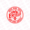 Stylish Royal Enfield Bike Emblem Decal