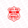 Classic Ride Royal Enfield Bike Sticker